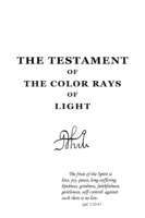 More information about "THE TESTAMENT OF THE COLOR RAYS OF LIGHT"